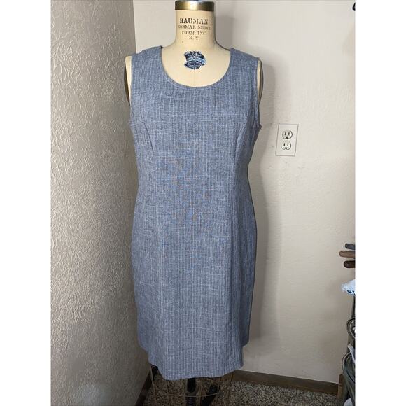 Vintage DJ Summers Gray Pencil Dress Women's Medium - Picture 1 of 7